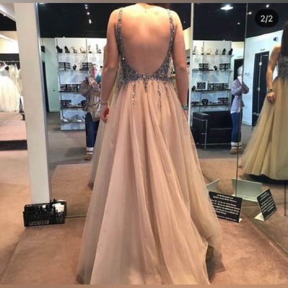 Zoey Grey Prom Dress - Picture 2 of 9